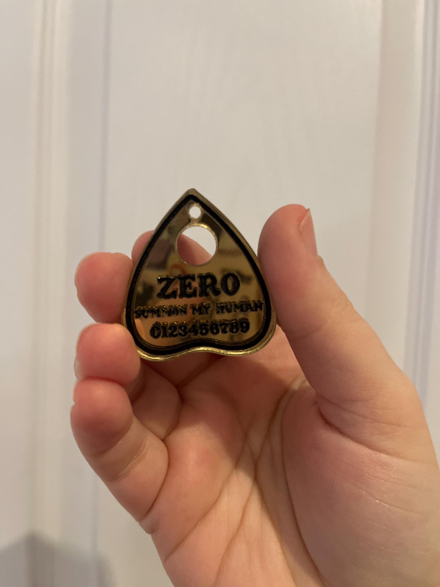 Gothic Planchette Pet ID Tag