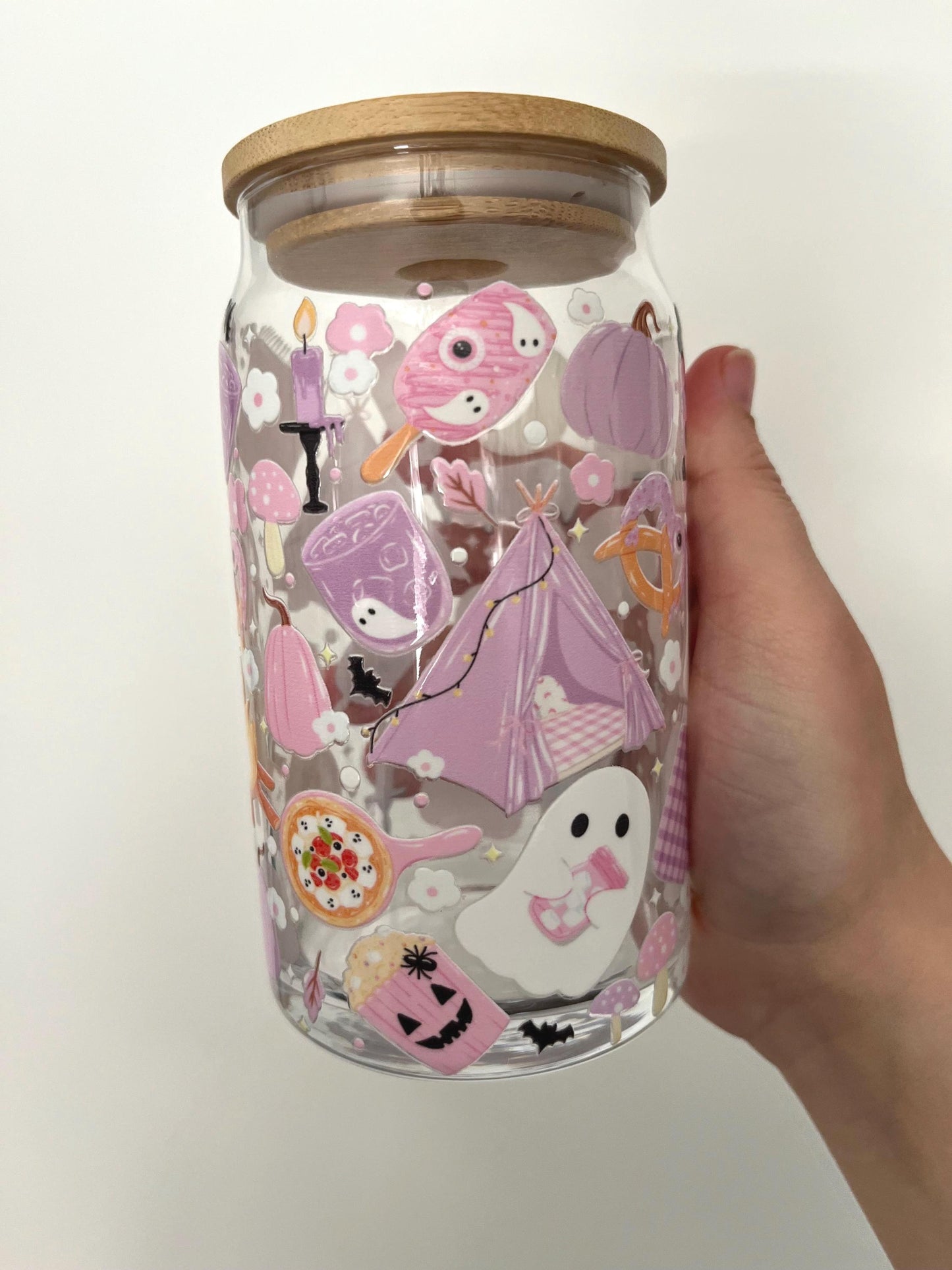 Spooky Movie Night Glass 16oz