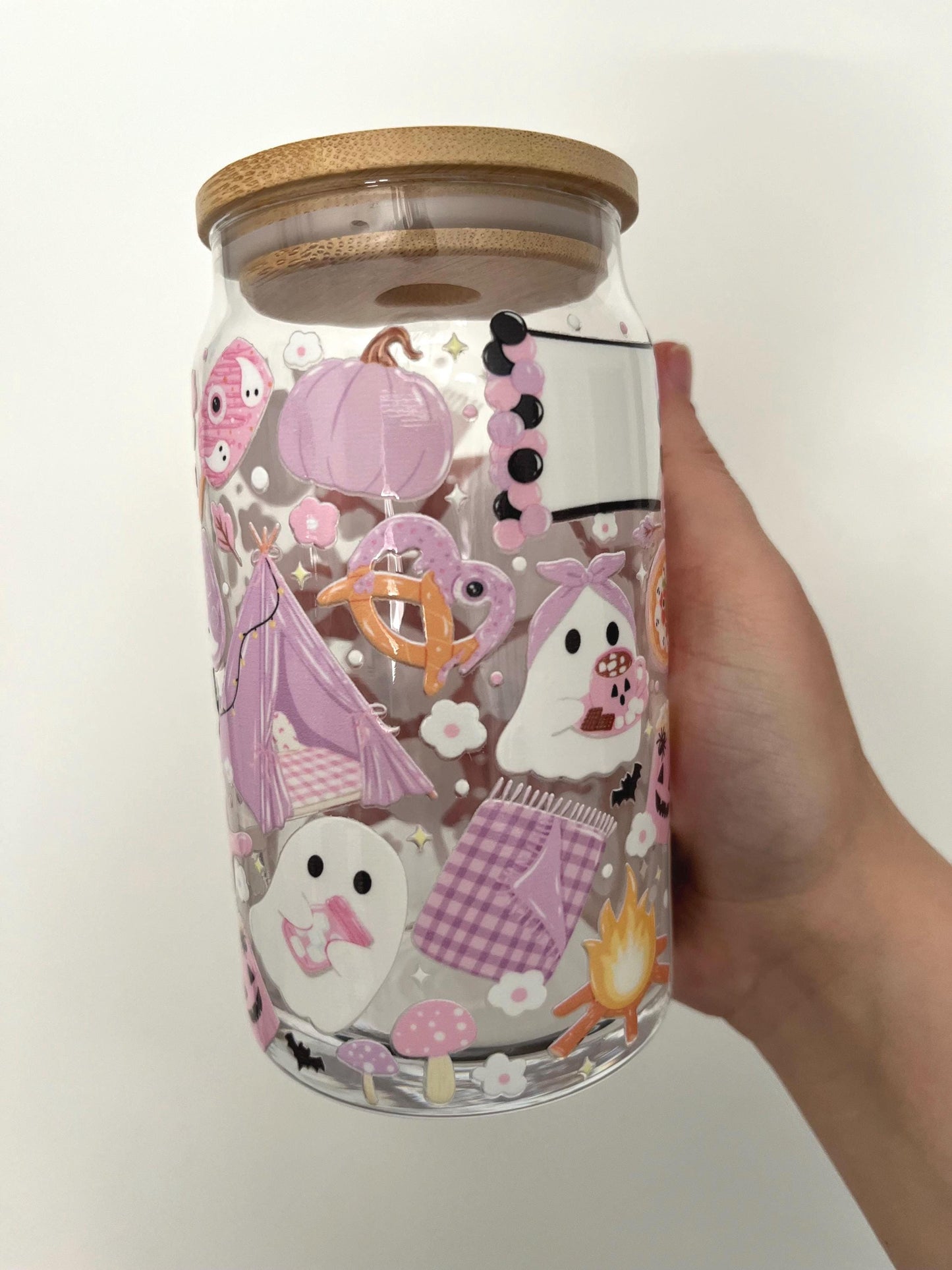 Spooky Movie Night Glass 16oz