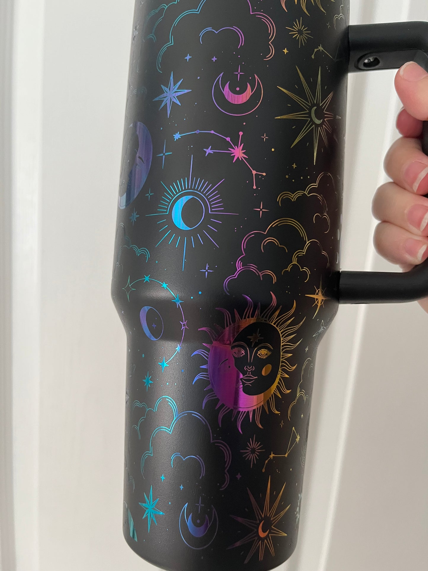 Celestial Stargazer 40oz tumbler Laser engraved