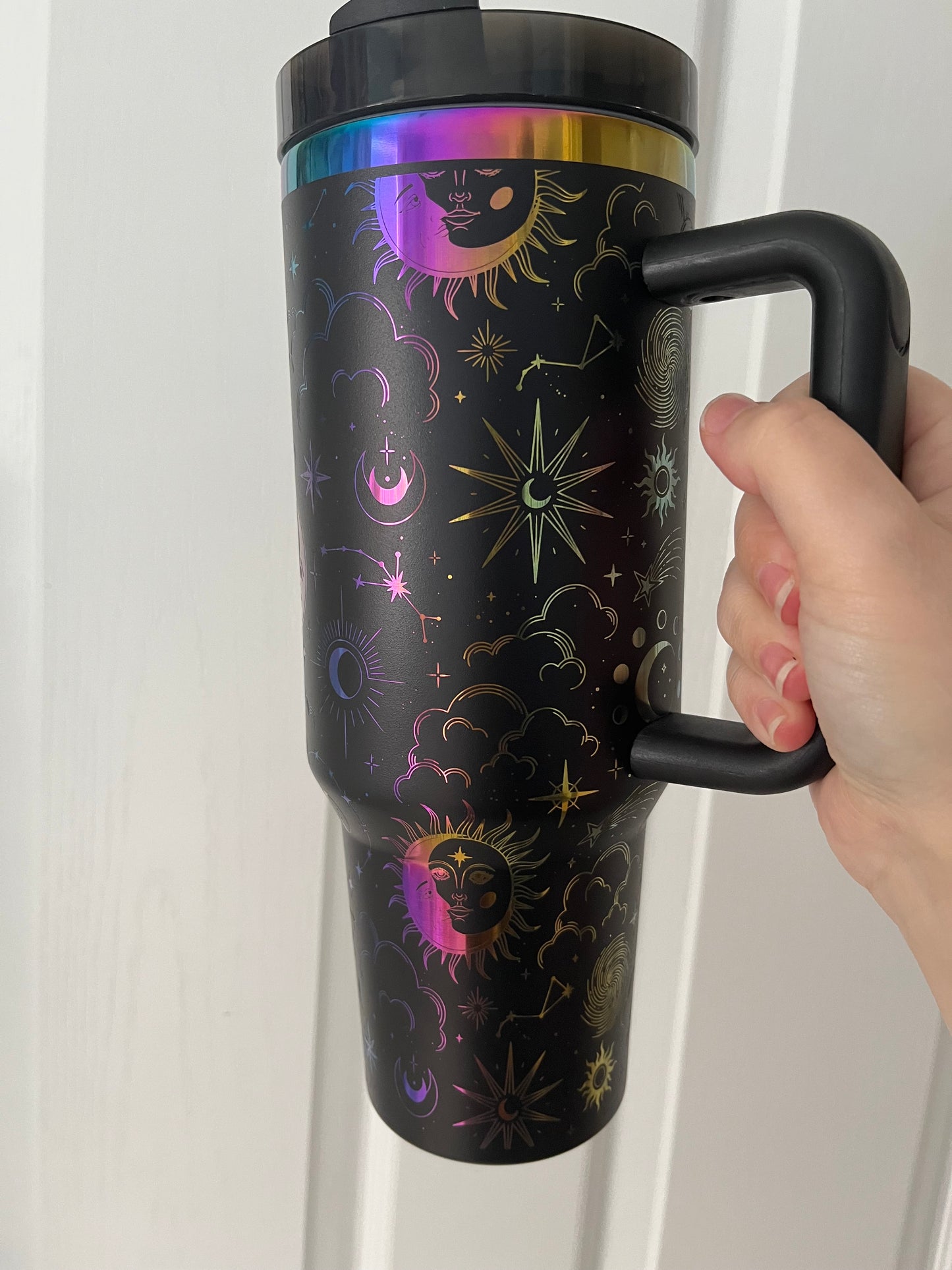 Celestial Stargazer 40oz tumbler Laser engraved