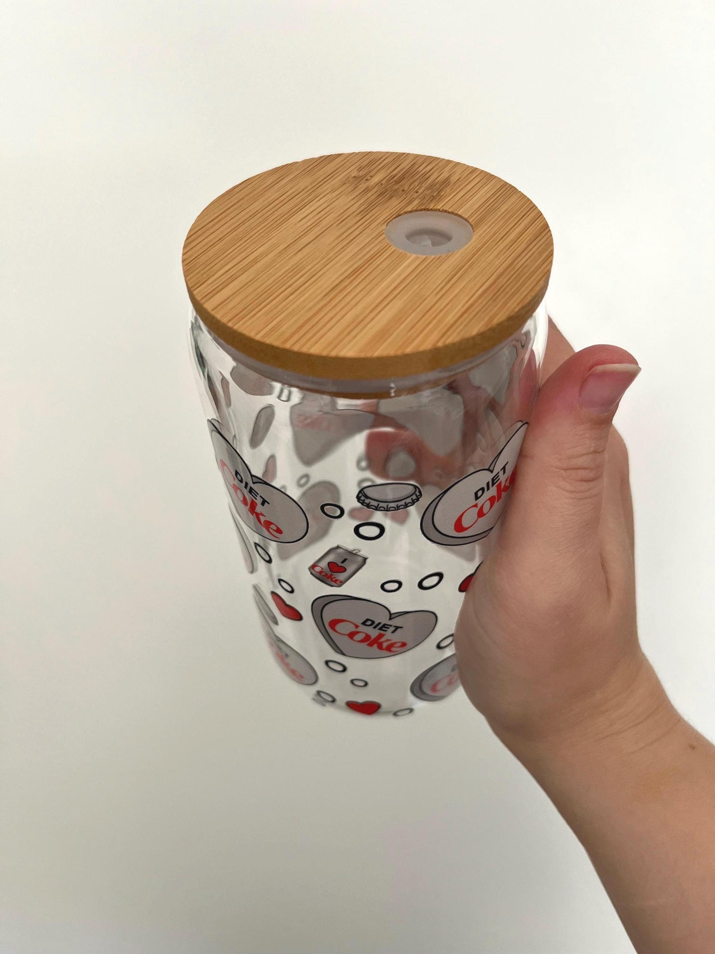 Diet Coke lover 16oz glass