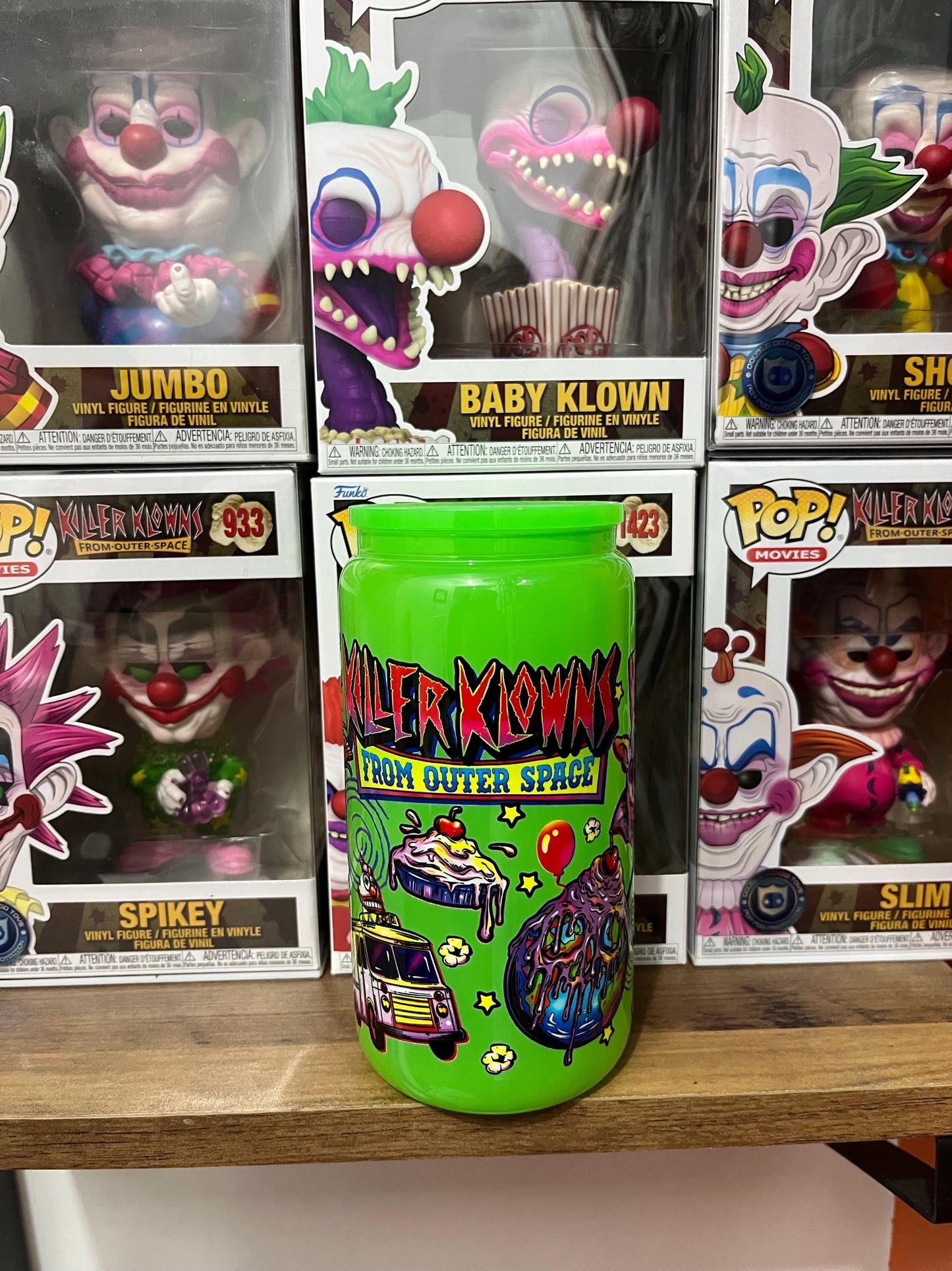 Killer Klowns from outer space 16oz tumbler horror movie gift