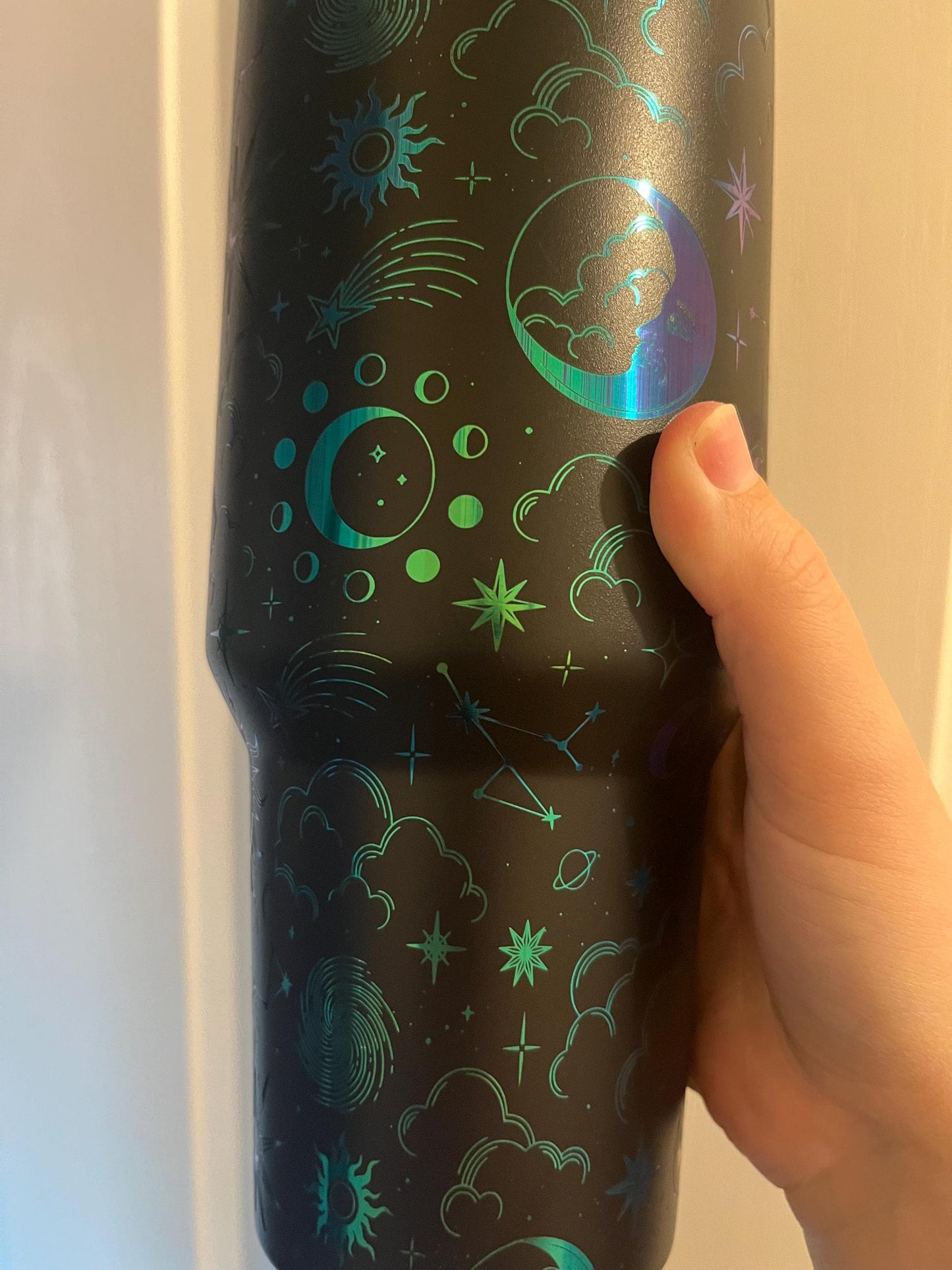 Celestial Stargazer 40oz tumbler Laser engraved