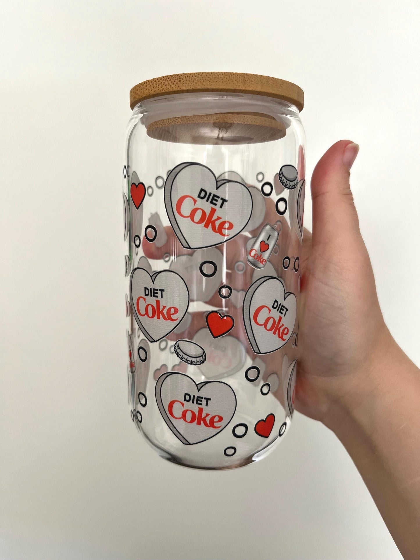 Diet Coke lover 16oz glass