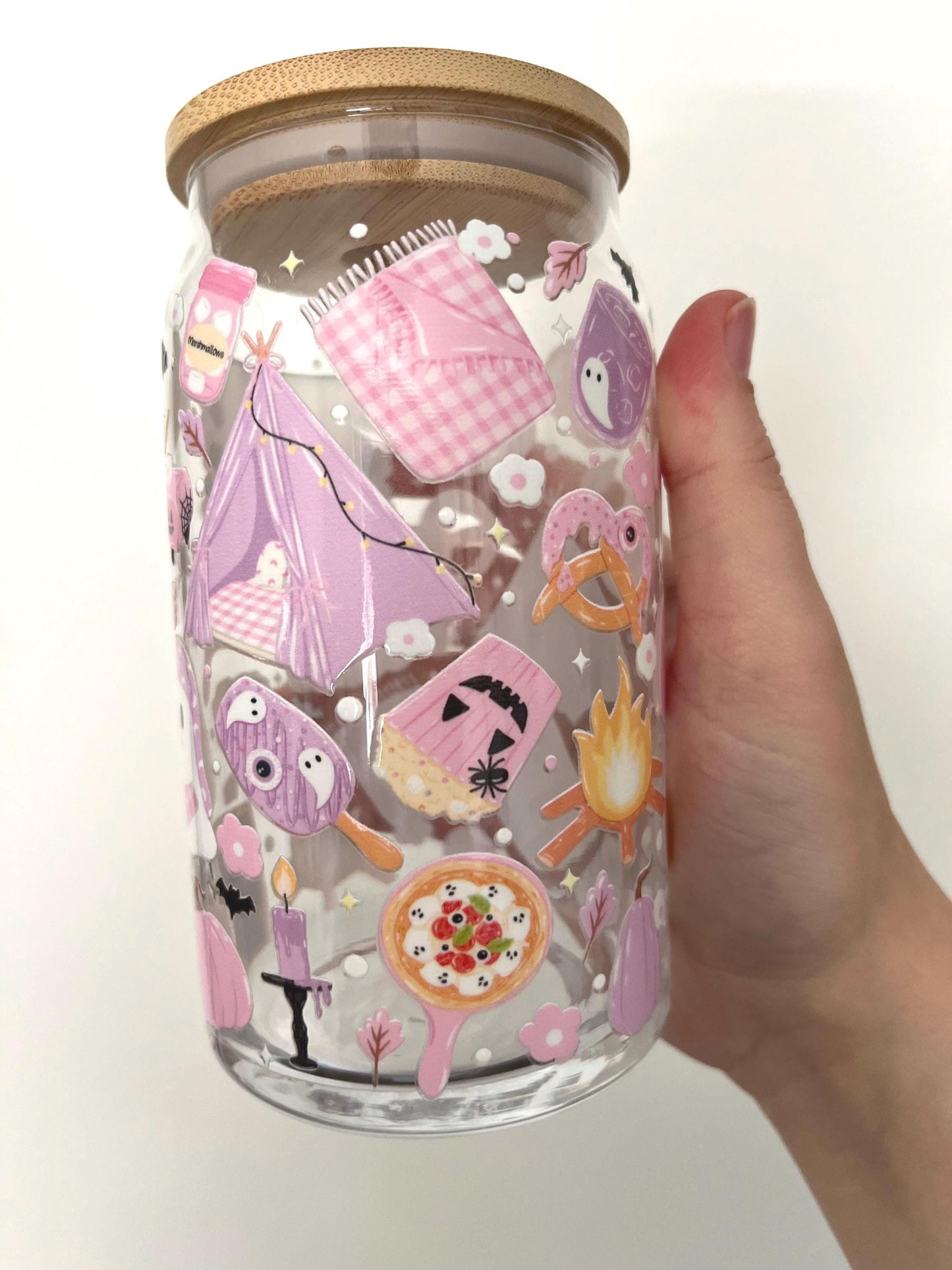 Spooky Movie Night Glass 16oz