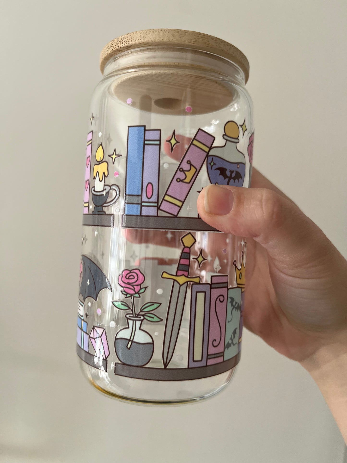 Fantasy Girl Bookshelf Tumbler