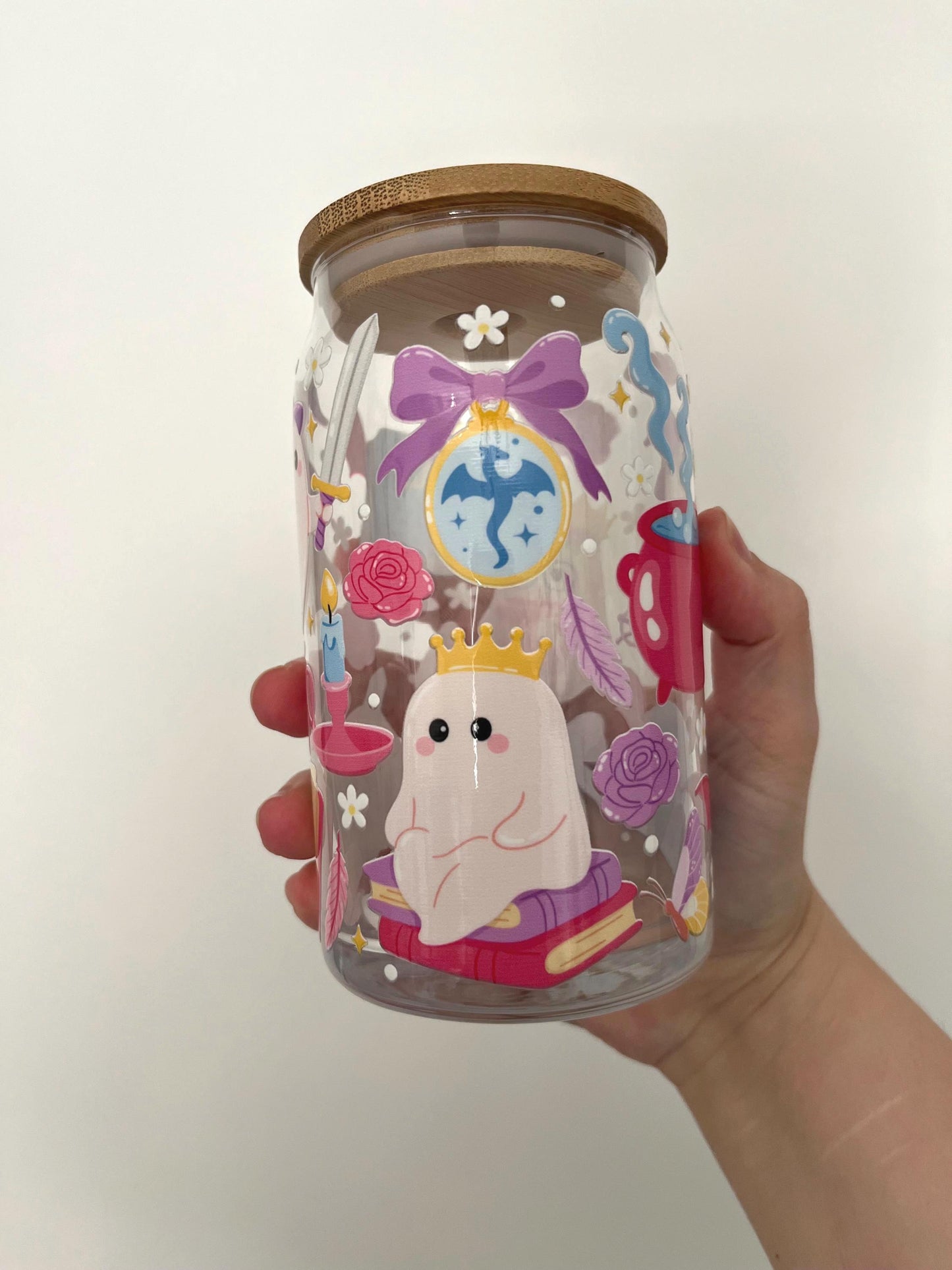 Fantasy Spooks 16oz Glass Tumbler