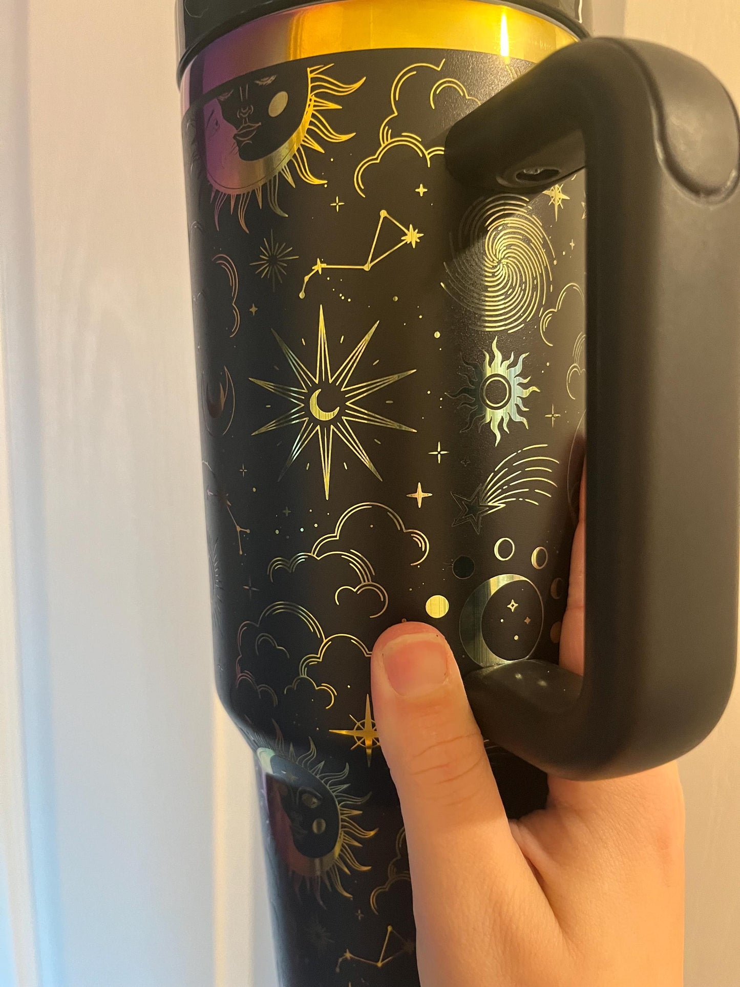 Celestial Stargazer 40oz tumbler Laser engraved