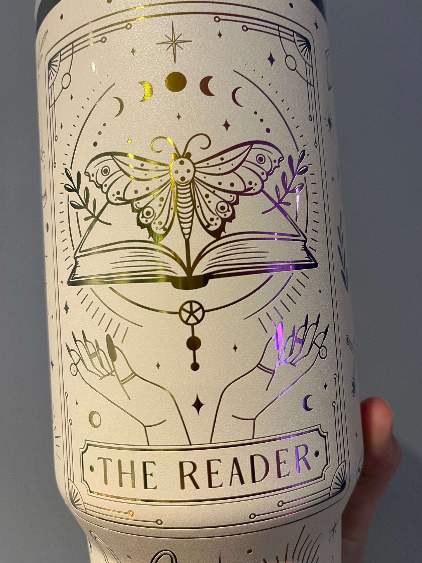 The Reader Laser engraved 40oz Stainless Steel Tumbler