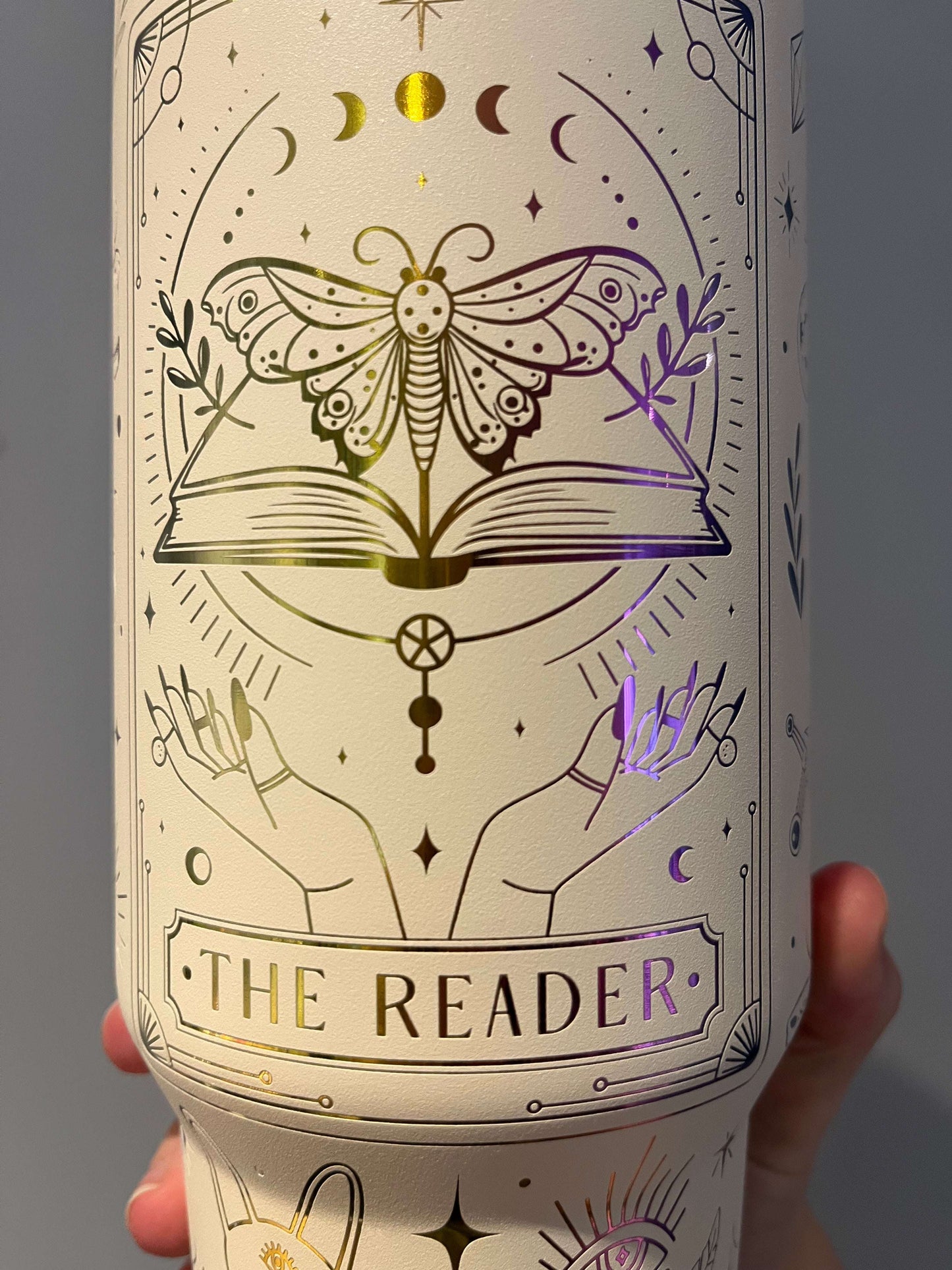 The Reader Laser engraved 40oz Stainless Steel Tumbler