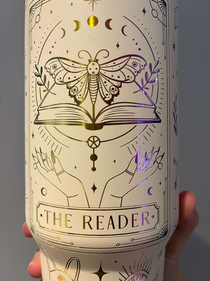 The Reader Laser engraved 40oz Stainless Steel Tumbler