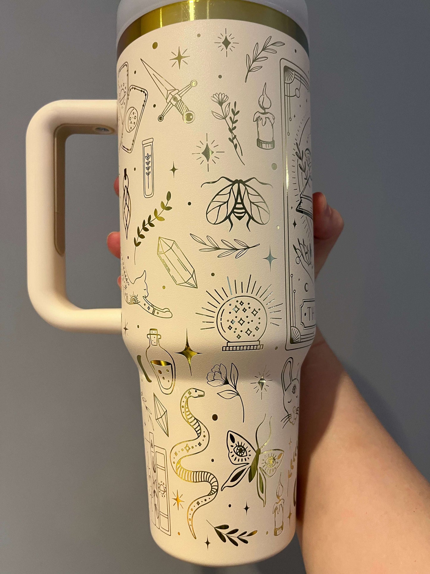 The Reader Laser engraved 40oz Stainless Steel Tumbler