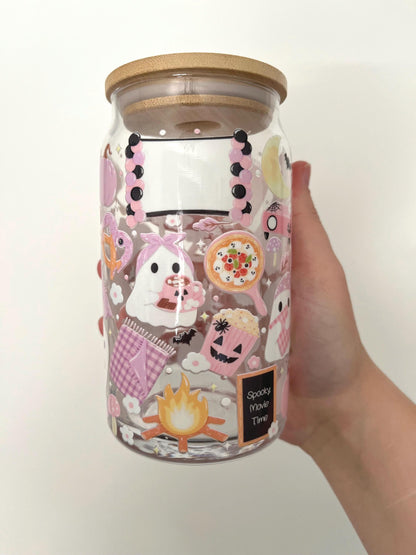 Spooky Movie Night Glass 16oz