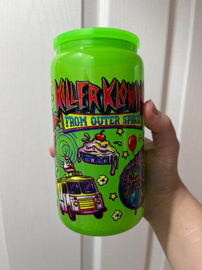 Killer Klowns from outer space 16oz tumbler horror movie gift
