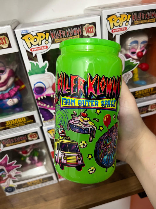 Killer Klowns from outer space 16oz tumbler horror movie gift