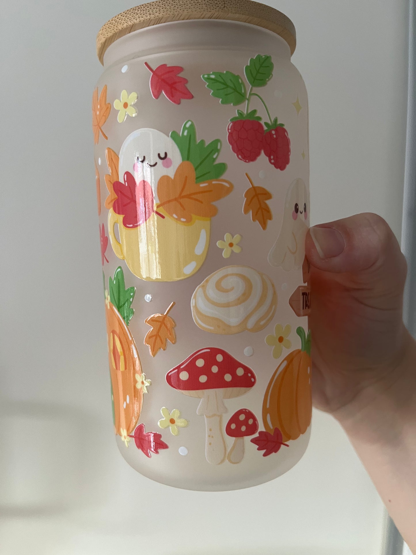 Pumpkin Ghost Cottage 16oz tumbler