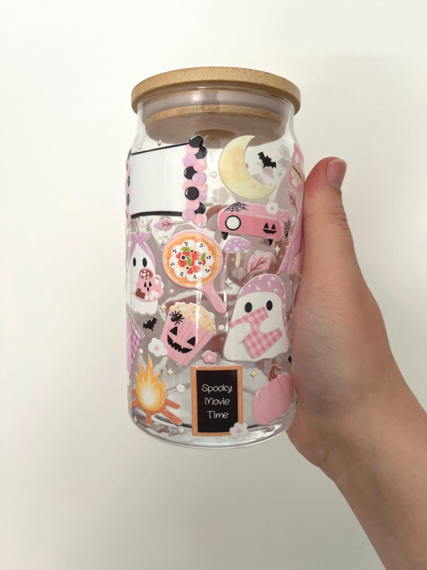 Spooky Movie Night Glass 16oz