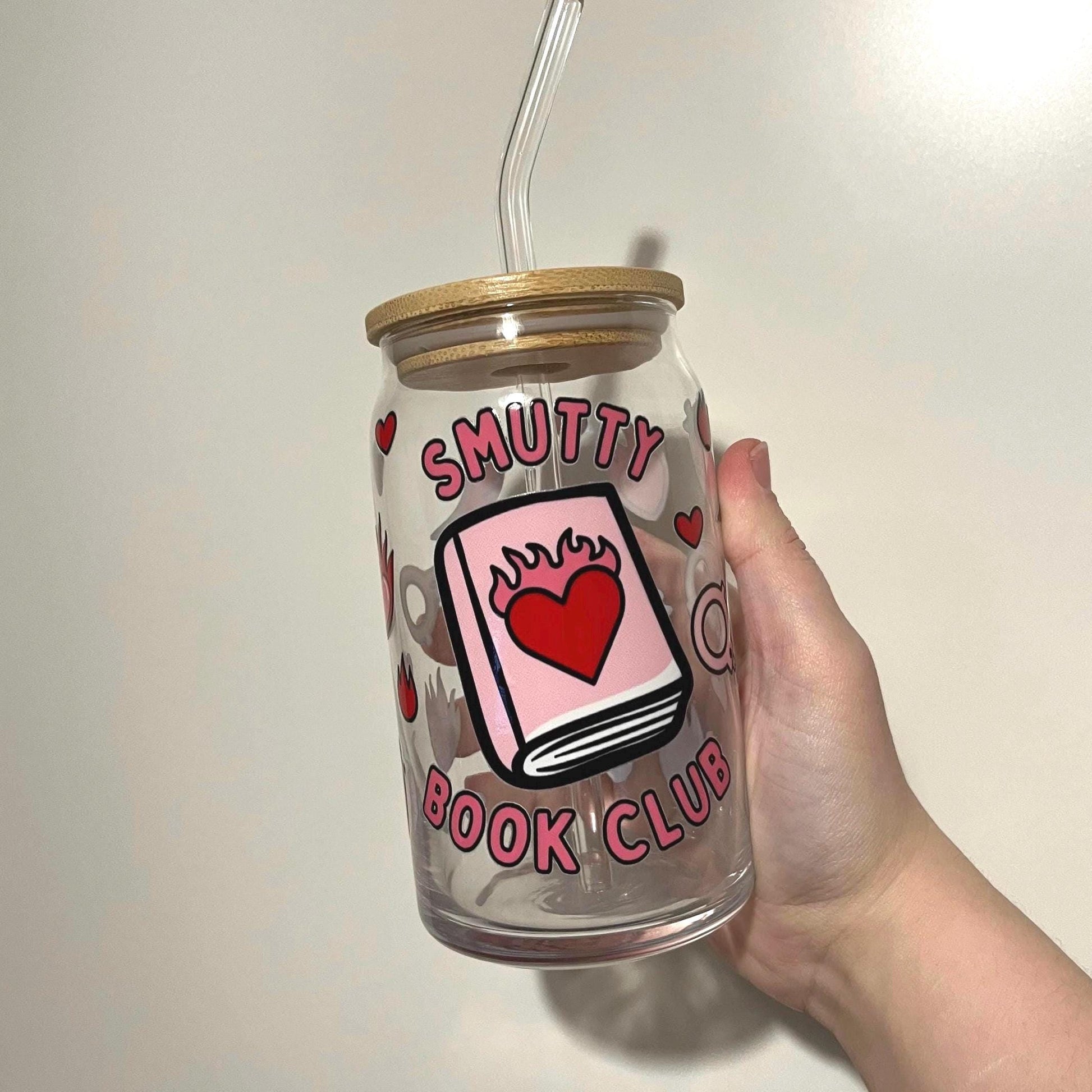 smutty girl gift perfect for book clubs 16oz glass